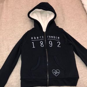 Girls Fleece-lined sweatshirt Abercrombie kids